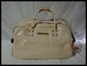 CECILMcBEE Cecil McBee traveling bag with casters . used Carry back 2way beige 