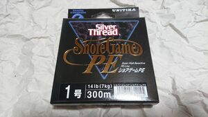 Unitika Silver Red Shore Game PE 300M 1 14 фунтов белый синий новый Shojigi Iketal Tylaba Omori корень рыбы