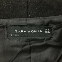 ZARA WOMAN　ザラ　スペイン製　ウールコート　サイズ S　黒　管NO.A3-11_画像4