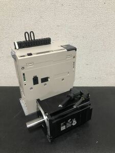 「中古」YASKAWA安川Sigma7 AC DrivesサーボアンプSGD7S-120A00A/サーボモータSGM7A-10AFA21セット②