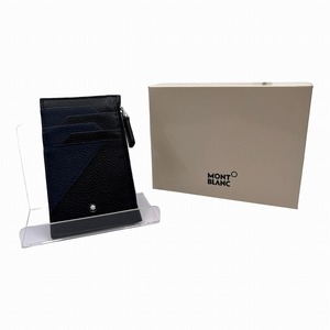 【未使用品】MONTBLANC モンブラン 128535 マイスターシュテュック ファスナー付き カードケース パスケース レザー メンズ 