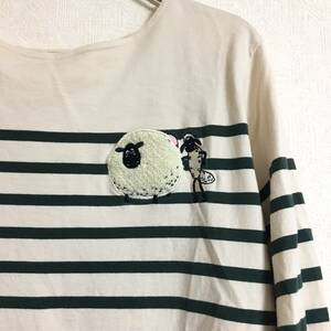 グラニフ graniph ひつじのショーン ロンＴ ショーン デザインTシャツ Sサイズ