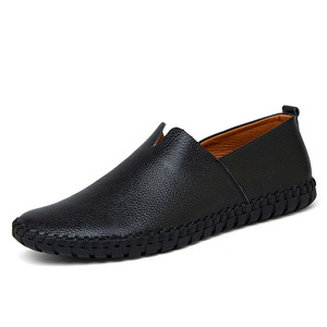  moccasin shoes leather shoes men's cow leather driving shoes Loafer casual low cut leather shoes mse0028 black 29.5cm