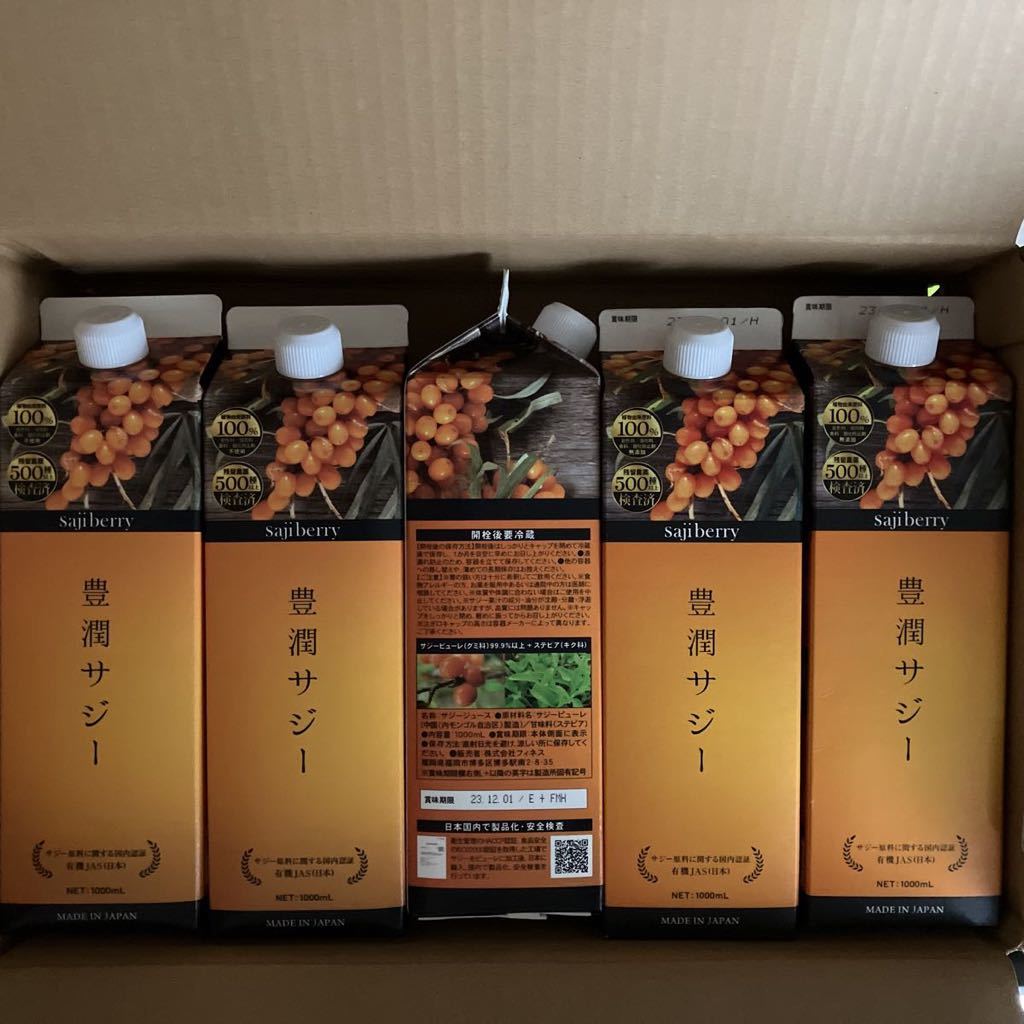 期間限定スペシャル フィネス 豊潤 サジー ジュース 1000ml5本 その他