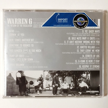 ■ Warren G - The return of the regulator ウォーレンジー 廃盤 ヒップホップ HIPHOP ラップ RAP CD ■_画像2