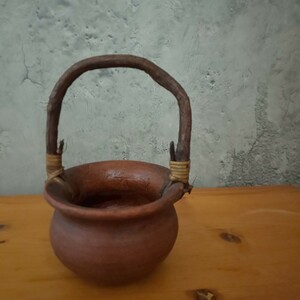 ★ 当時物 煎茶道具 花瓶 一輪挿し 陶器 古道具 店舗什器