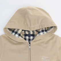 中古良品バーバリーBURBERRY キッズパーカー バーバリー コットン ベージュ ランク：A us-2_画像5