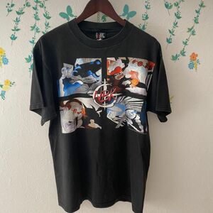 激レア1994年映画ナチュラルボーンキラーズビンテージオリジナルTシャツLプリントTシャツ Tシャツ 半袖Tシャツ