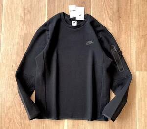  regular goods / NIKE / TECH FLEECE CREW / black / L size / Nike Tec fleece Crew sweat pocket 