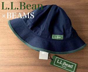 ★ 別注・限定 / L.L.Bean × BEAMS / Bean's Boat Hat / Navy × Green / M / エル エル ビーン ビームス バケット ハット