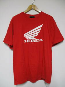 HONDA ホンダ ウイングロゴ Tシャツ 赤