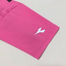 +AR35 DIADORA ディアドラ 140 女の子 女子 半袖 Tシャツ カットソー ピンク 黒 スポーツ ウェア トレーニング_画像3