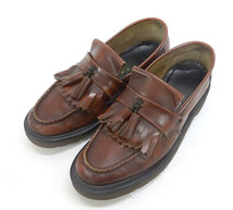 Dr.Martens×Loake ドクターマーチン×ローク ローファー FB1226 キルトタッセル 英国製 サイズ約22.5cm 茶 ブラウン シューズ 靴_画像1