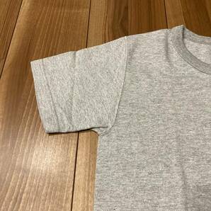新品 Good wear グッドウェア USA製 ヘンリーネック スリム Tシャツ 半袖 ヘビーウェイト グレー サイズL 玉mc1420の画像4