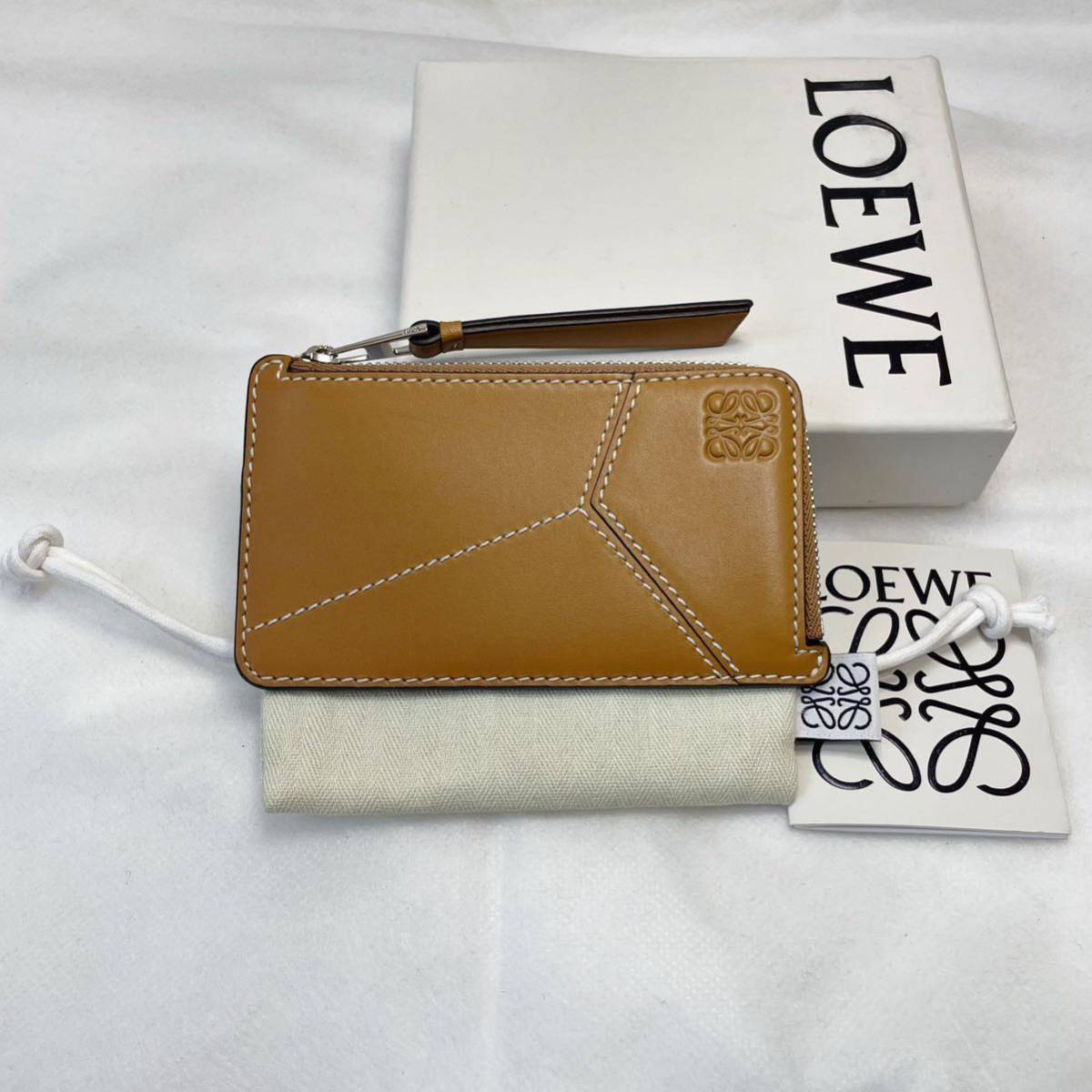 新品】LOEWEロエベ アナグラム パンジー カード&コイン ウォレット