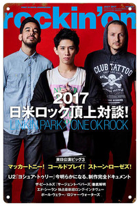 ブリキ看板【 Linkin Park / リンキン・パーク 】rock ロック チェスター 音楽 ポスター マガジン風 雑誌 インテリア サビ風-12