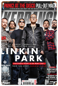 ブリキ看板【 Linkin Park / リンキン・パーク 】rock ロック チェスター 音楽 ポスター マガジン風 雑誌 インテリア サビ風-3