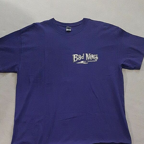 半袖Tシャツ 貴重　GILDAN 紫　BADNEWS