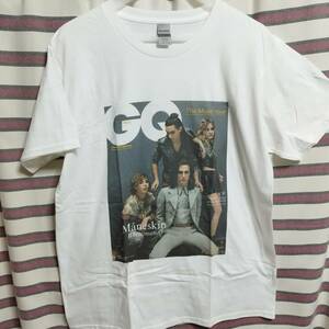 マネスキン Maneskin モーネスキン『GQ表紙』BIGプリントTシャツ 　送料無料☆彡新品☆バンドTシャツ サマソニ サマーソニック