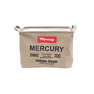 ☆ サンドベージュ マーキュリー 雑貨 通販 収納ボックス 布 キャンバス おしゃれ キャンバスバケツ 四角 角型 MERCURY レクタングルボッ