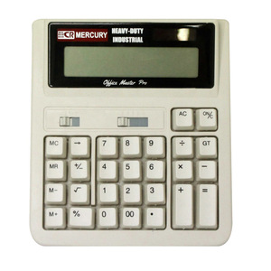 * beige calculator 12 column mail order Mercury miscellaneous goods stylish lovely large count machine large desk office work solar keyboard retro american 