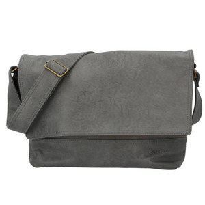 * dark gray shoulder bag men's lady's diagonal .. largish A4 light travel going to school commuting diagonal light weight stylish diagonal .. mama mese