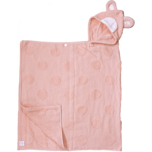 * bear. light pink bath towel with a hood . mail order pretty stylish soft soft now .ta Horta oru now . made in Japan cotton cotton 100%
