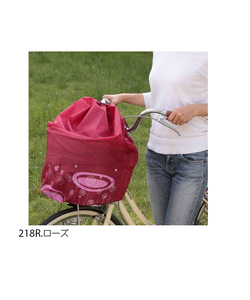 * 218R. rose bicycle front basket cover waterproof stylish 2 -step type large front basket cover standard front basket large rain fastener waterproof 