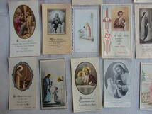 フランスアンティーク ホーリーカード 34枚 マリア 聖母 キリスト 教会 蚤の市 ブロカント 紙もの PARIS　FRANCE_画像4