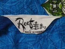 MADE IN HAWAII★ハワイ製【Reef/リーフ】ビンテージ/1960-70年代頃/アロハシャツ【ゆうパケットなら送料無料】オープンカラー/半袖シャツ_画像3