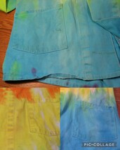 1点物★46【quincy specialties】ビンテージ/タイダイ染め/ショップコート/ロングコート/エンジニアコート/タイダイ柄/Tie Dye/古着/衣装★_画像5