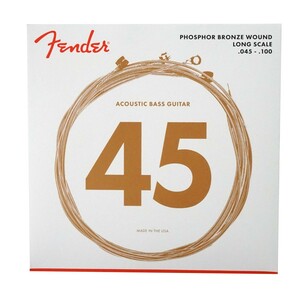 Акустические басовые струны Fender 8060 Phosphor Bronze 45-100 Акустические басовые струны