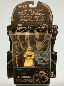 Yoda Yoda indagobaSTAR WARS Star * War zBLACK SERIES #06 черный серии Basic фигурка нераспечатанный 