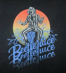 ビートルジュース　Beetlejuice　Tシャツ　レディースL　ティム・バートン　ユニバーサル・スタジオ　ヴィンテージ　古着　貴重