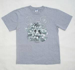 ミッキーマウス　Disney Dreams Florida　Tシャツ　メンズL　ディズニー　ドナルドダック　グーフィー　リトル・マーメイド　白雪姫　