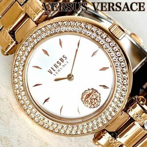 ★新商品 定価4.6万 大特価★ヴェルサスヴェルサーチ VersusVersace レディース女性 腕時計 新品 ゴールド/日本製/ドレスウォッチ 豪華絢爛