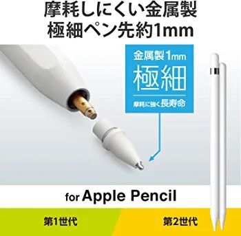 新品】Apple Pencil交換ペン先2個入り極細金属製【ELECOM】｜Yahoo