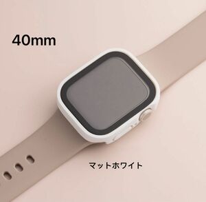 Apple Watchカバー　マットホワイト　Apple Watch Series 6 /se/5/4 