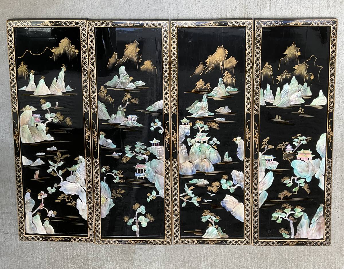 ヤフオク! -「螺鈿細工 屏風」の落札相場・落札価格