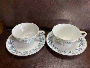 ◎希少美品　D219　NORITAKE　オールド、ノリタケ、1956年　RC印　カップ＆ソーサ