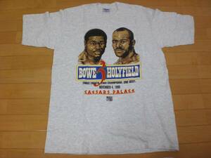 ビンテージ 90s ビンテージ ホリフィールド VS リディック・ボウ Evander Holyfield vs Riddick Bowe Tシャツ マイクタイソン RAPTEE TYSON