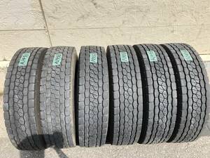 【中古タイヤ A1453】2016年製 7分山 ブリヂストン 225/80R17.5 123/122L M800 6本セット