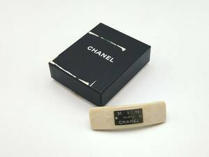 CHANEL シャネル 99A ロゴプレート バレッタ 髪留め ヘアアクセサリー【3638】