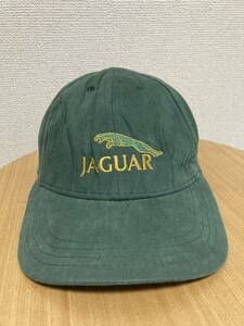 80's90's USAヴィンテージ キャップ 帽子 JAGAR ジャガー 企業キャップ USA製 アメリカ製 緑 グリーン/ 80年代 90年代 ワンポイント 刺繍