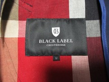 ブラックレーベル クレストブリッジ BLACK LABEL CRESTBRIDGE 裏地チェック ステンカラーコート ネイビー_画像10