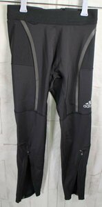 15 03837 ☆ adidas アディダス ランニング スポーツタイツ サタデー ロングタイツ メンズ ブラック H58573 J/S KGJ16【アウトレット品】