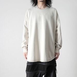 NILOS CO FIBRILED INLAY SWEATER　GRAIGE スウェット カットソー サイズ2 /julius DARK RHIZOME 長袖