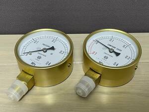 DAIICHI KEIKI SEISAKUSHO 第一計器 圧力計２個 PRESSURE GAUGE と COMPOUND GAUGE　未使用品！