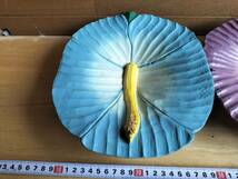 コレクション　昭和　レトロ　菓子皿　飾り　ハンドメイド　木製　花　2個　まとめて_画像2