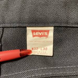 Levi's リーバイス USA製 スタープレスト プレスパンツ 32×30の画像7